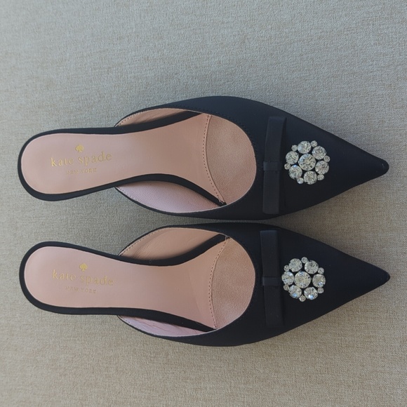 Kate Spade satin and leather mules - Picture 2 of 5